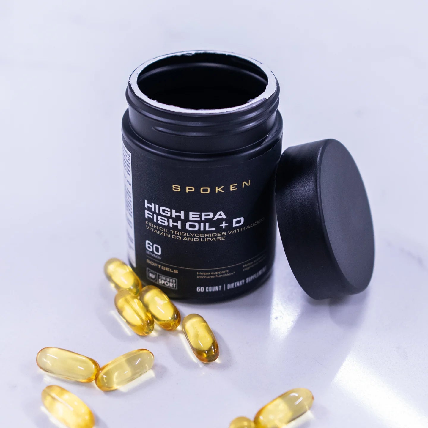HIGH EPA FISH OIL +D 60CT